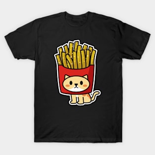 French Fries Cat T-Shirt